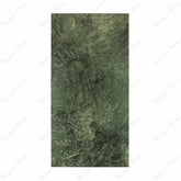 Bidasar Excel porcelain slab flat view showing deep emerald green marble surface with intricate white and pale green veining