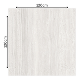 Roma Travertine Bianco 120x120cm 09mm – Matt