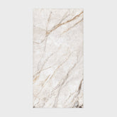 Large format crystalline white porcelain slab for luxury UAE interiors