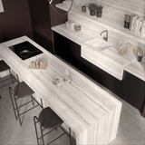 Heaven Travertino White 160x320cm 06mm – Book-Match Matt Porcelain Tile