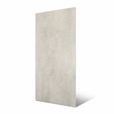 Element Arsenica Grey large format porcelain slab angled view highlighting matte concrete-look finish, subtle weathered texture, and rectified edges