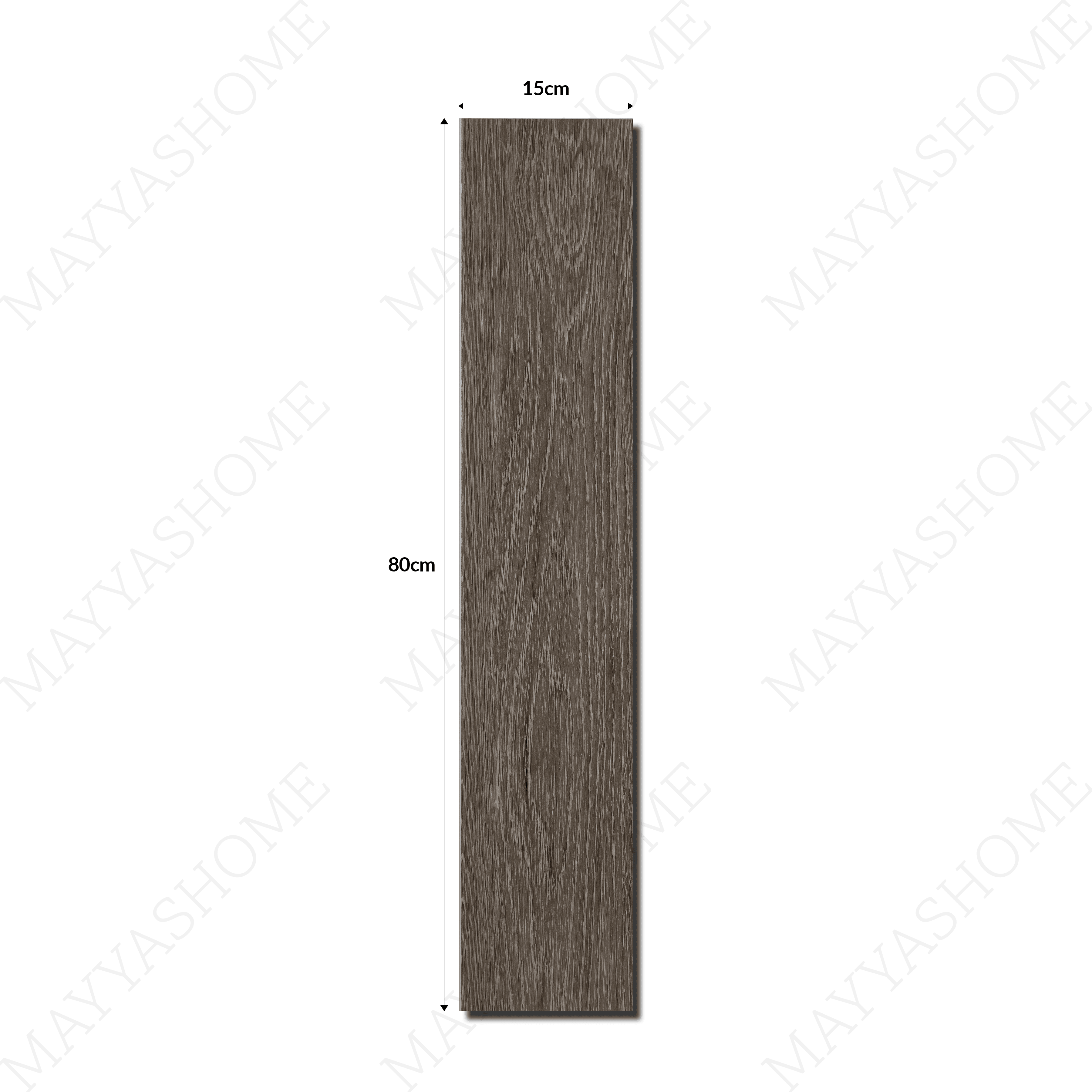 Shop 1806-K 15x80cm porcelain parquet tiles. 9mm thick, dark wood look flooring for stylish bedrooms, kitchens & living rooms in UAE homes.