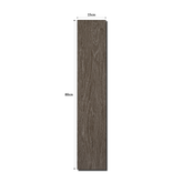 Shop 1806-K 15x80cm porcelain parquet tiles. 9mm thick, dark wood look flooring for stylish bedrooms, kitchens & living rooms in UAE homes.