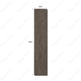 Shop 1806-K 15x80cm porcelain parquet tiles. 9mm thick, dark wood look flooring for stylish bedrooms, kitchens & living rooms in UAE homes.