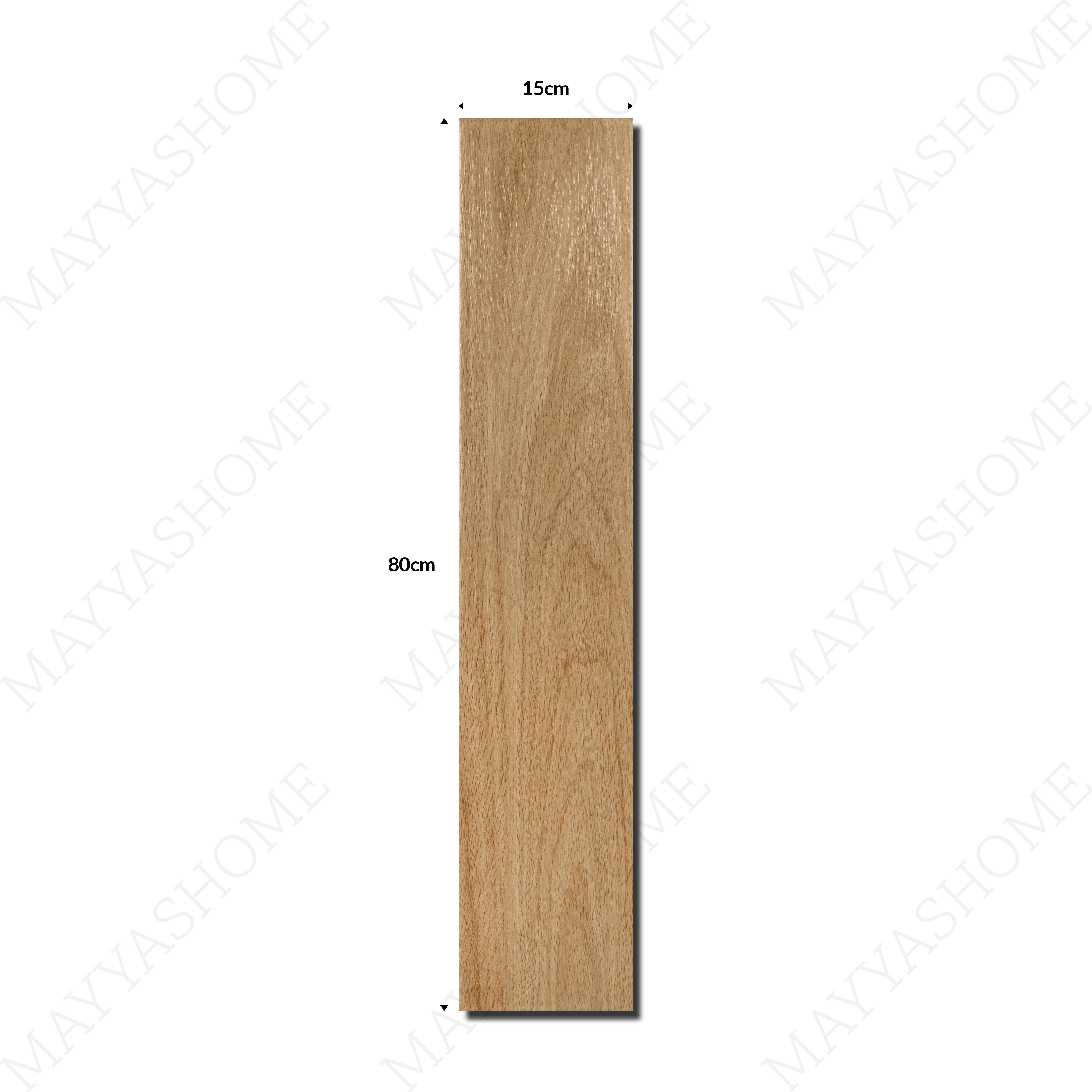 Buy 1807-K 15x80cm parquet porcelain tiles. 9mm thick, light wood look tiles for stylish bedrooms, kitchens & living rooms. Durable flooring in UAE.
