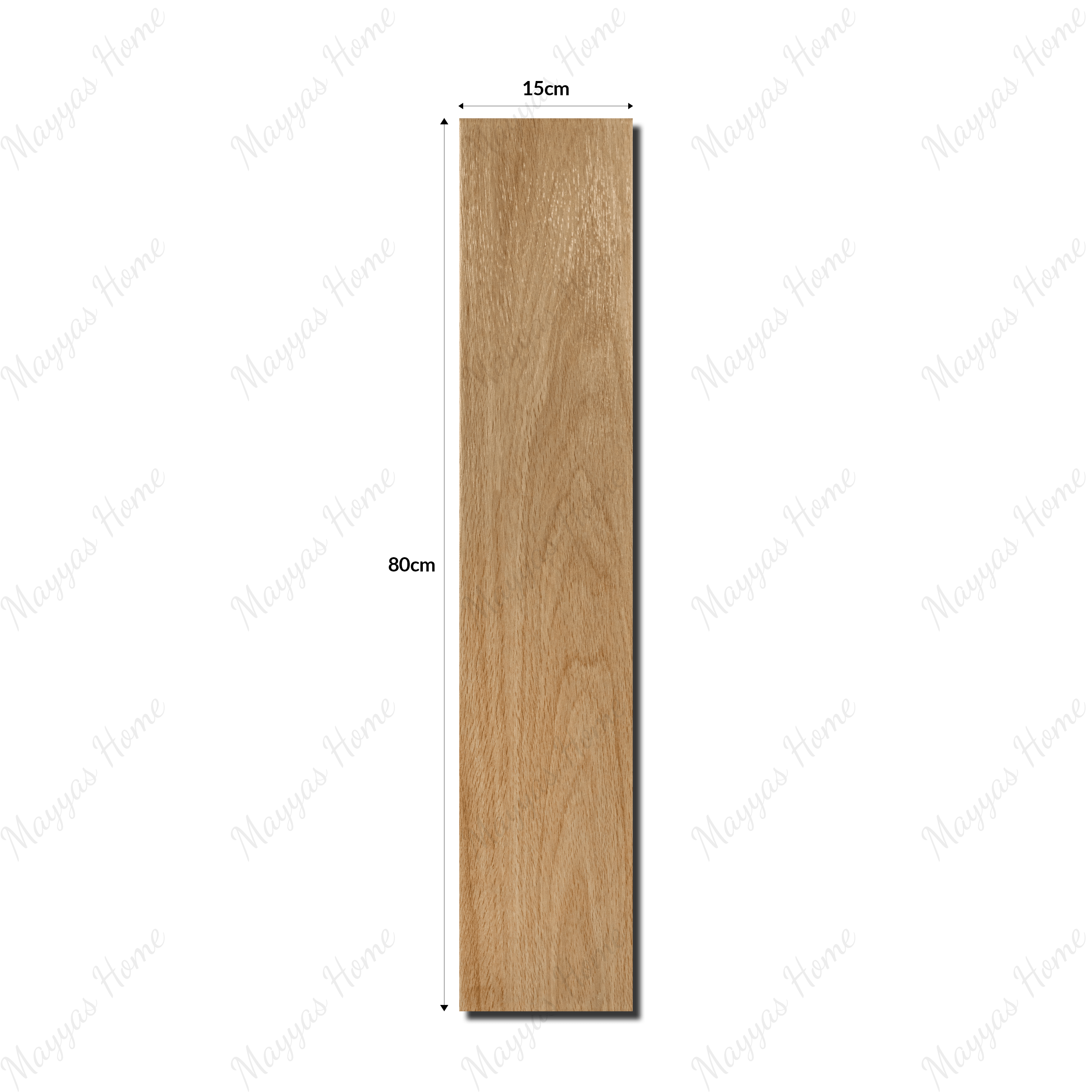 Buy 1807-K 15x80cm parquet porcelain tiles. 9mm thick, light wood look tiles for stylish bedrooms, kitchens & living rooms. Durable flooring in UAE.