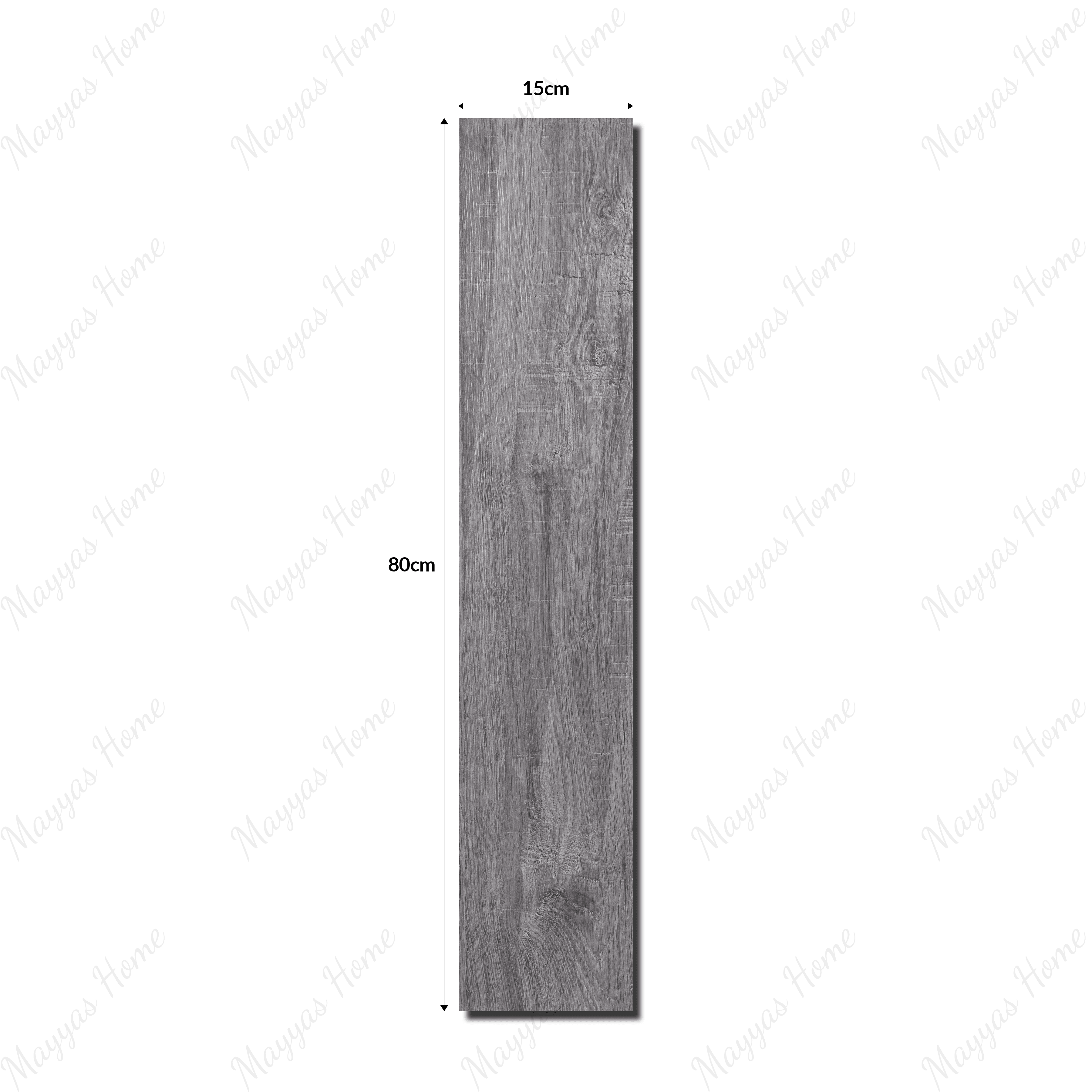 Discover 1811-K 15x80cm porcelain parquet tiles in grey wood look. 9mm thick, stylish and durable indoor floor tiles for bedrooms, kitchens & living rooms in UAE.