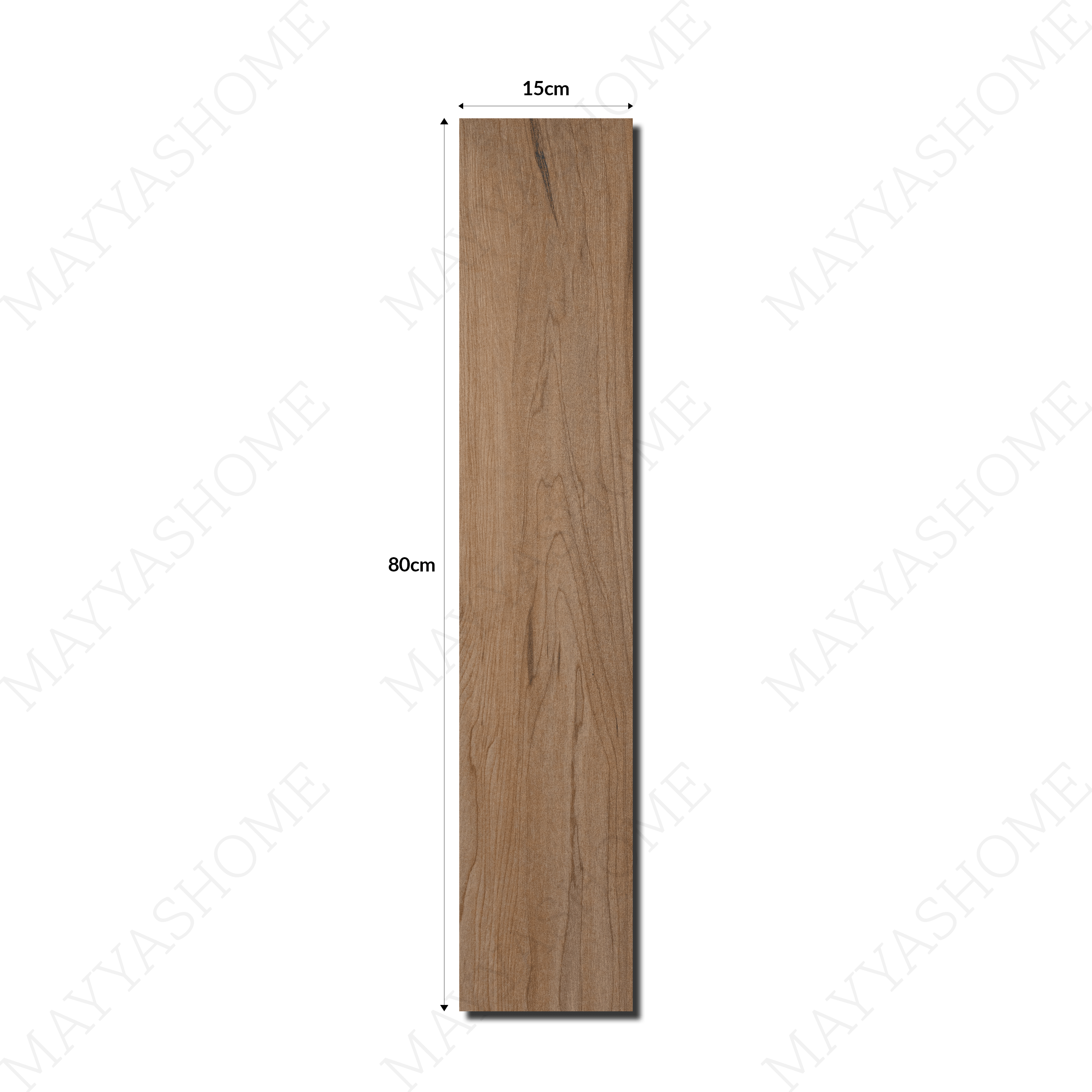 1821-K 15x80cm porcelain parquet tiles with a real wood look. 9mm thick, durable indoor floor tiles for living rooms, bedrooms & kitchens in UAE.