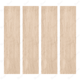 Emient Crema 20x120cm Matt Porcelain Tile, 09MM, Cream Wood Look