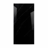 Opium Black 120x240cm glossy tile with deep tones and a mirror-like finish. Perfect for creating bold, elegant, and luxurious interior spaces.