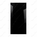 Opium Black 120x240cm glossy tile with deep tones and a mirror-like finish. Perfect for creating bold, elegant, and luxurious interior spaces.
