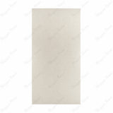 Berline Beige large format porcelain slab angled view highlighting matte concrete-look finish, fine terrazzo speckle, and rectified edges