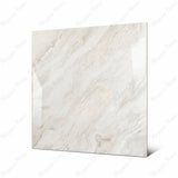 Antaliya White large format porcelain tile angled view highlighting polished marble finish, natural movement, and rectified edges