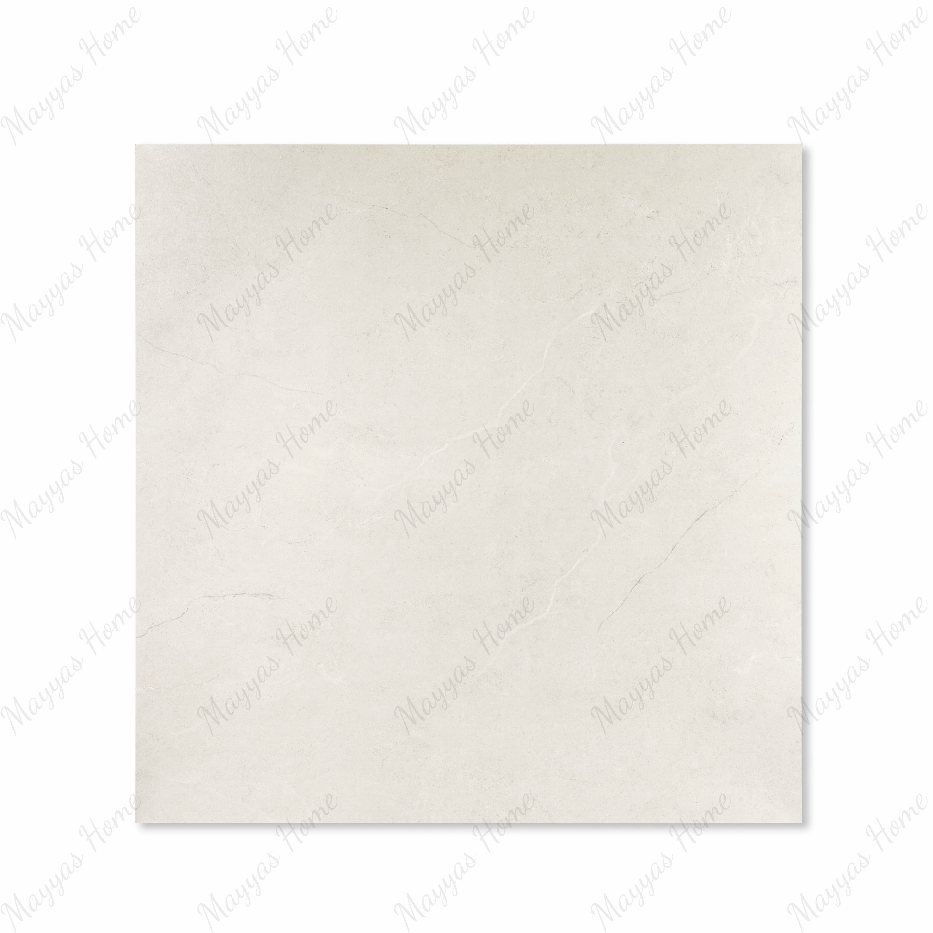 Oslo Pearl matte porcelain tile 120x120cm displayed on easel against luxury marble backdrop for UAE interior design