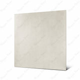Vera Grey large format porcelain tile angled view highlighting matte greige finish, fine speckling, and rectified edges