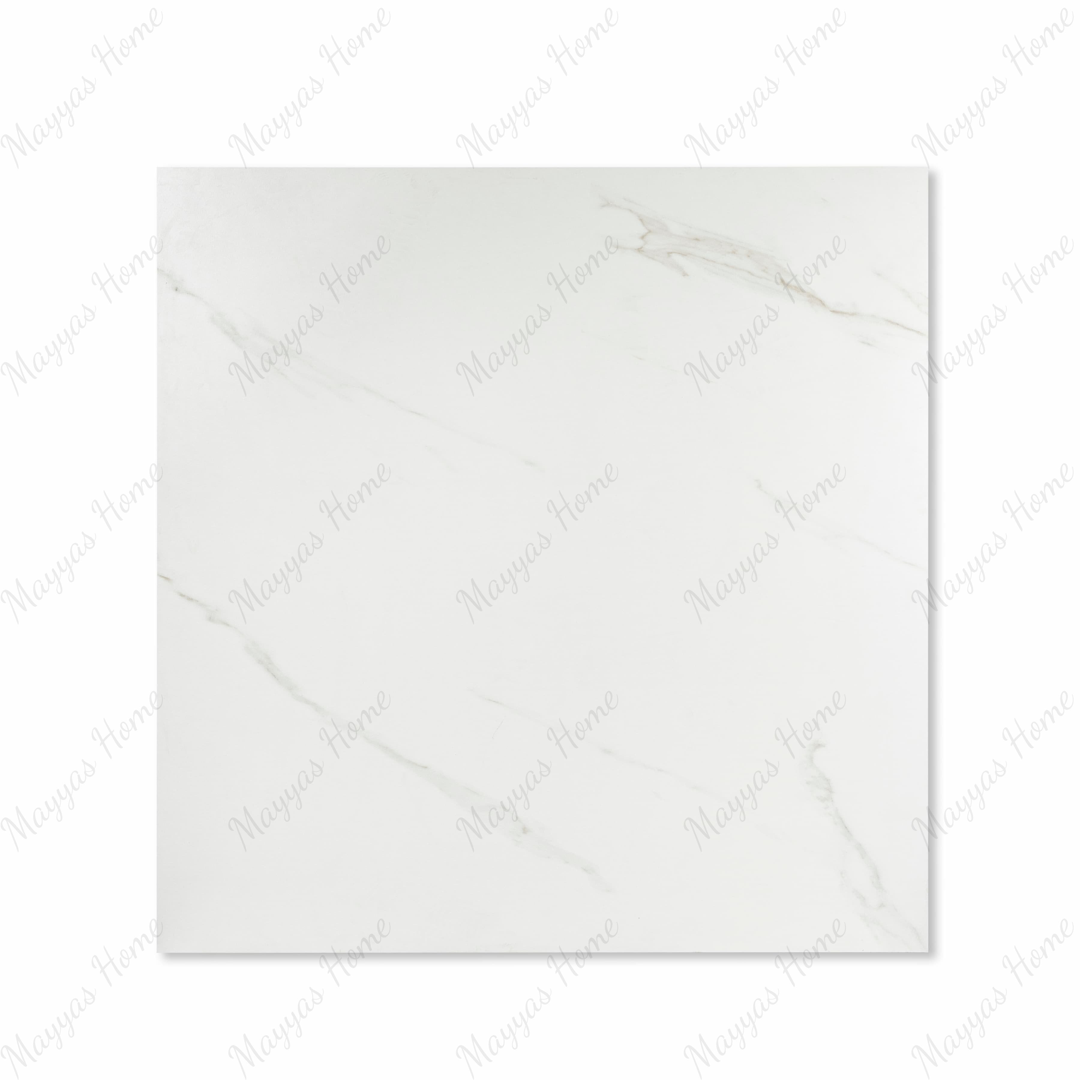 Smoke White 120x120cm matt porcelain tile with subtle grey veining. Durable, stylish, and perfect for modern floors and walls.
