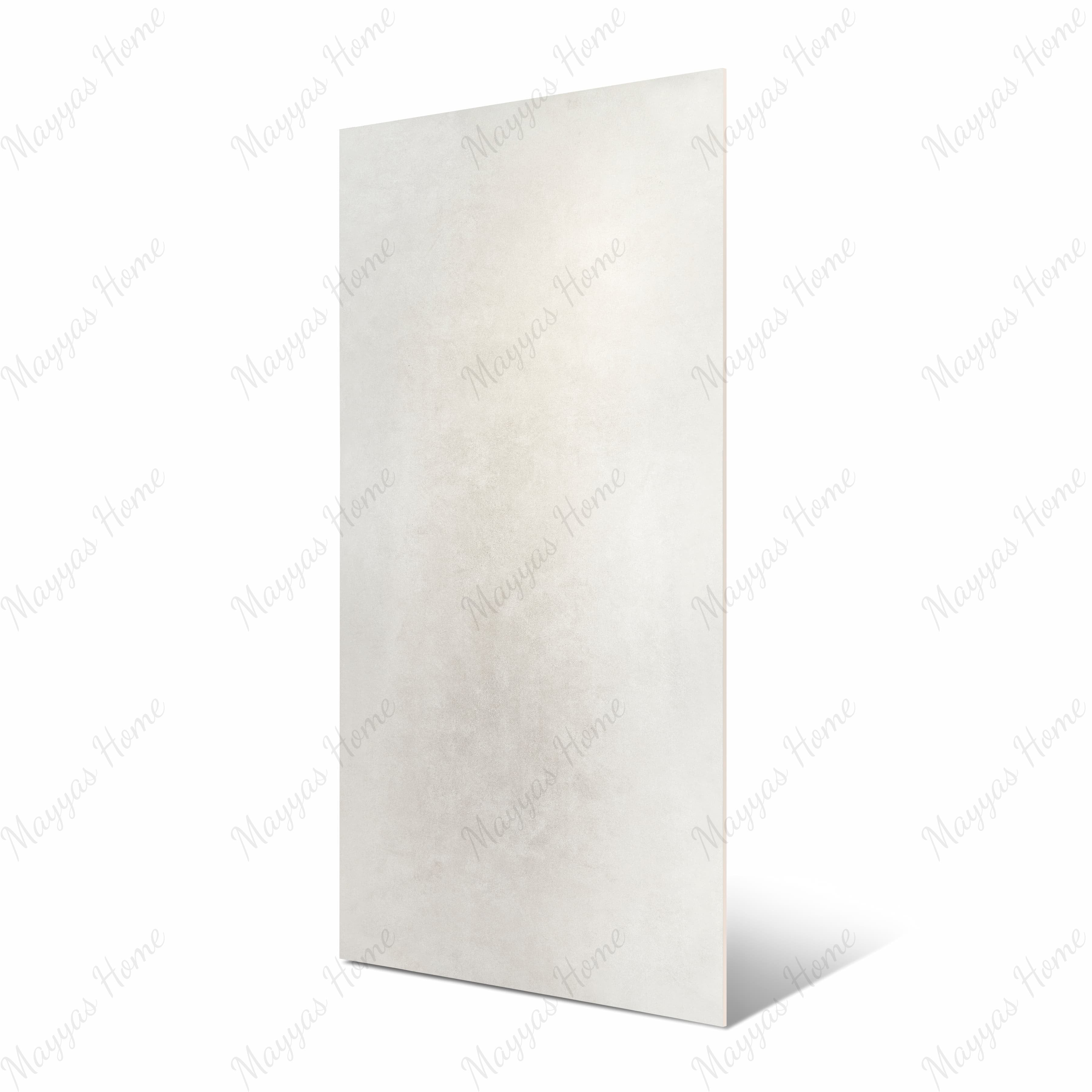 Elevate interiors with Agora Bianco 120x240cm matt porcelain tile. Large 09mm thick format, durable white matte finish for walls and floors.