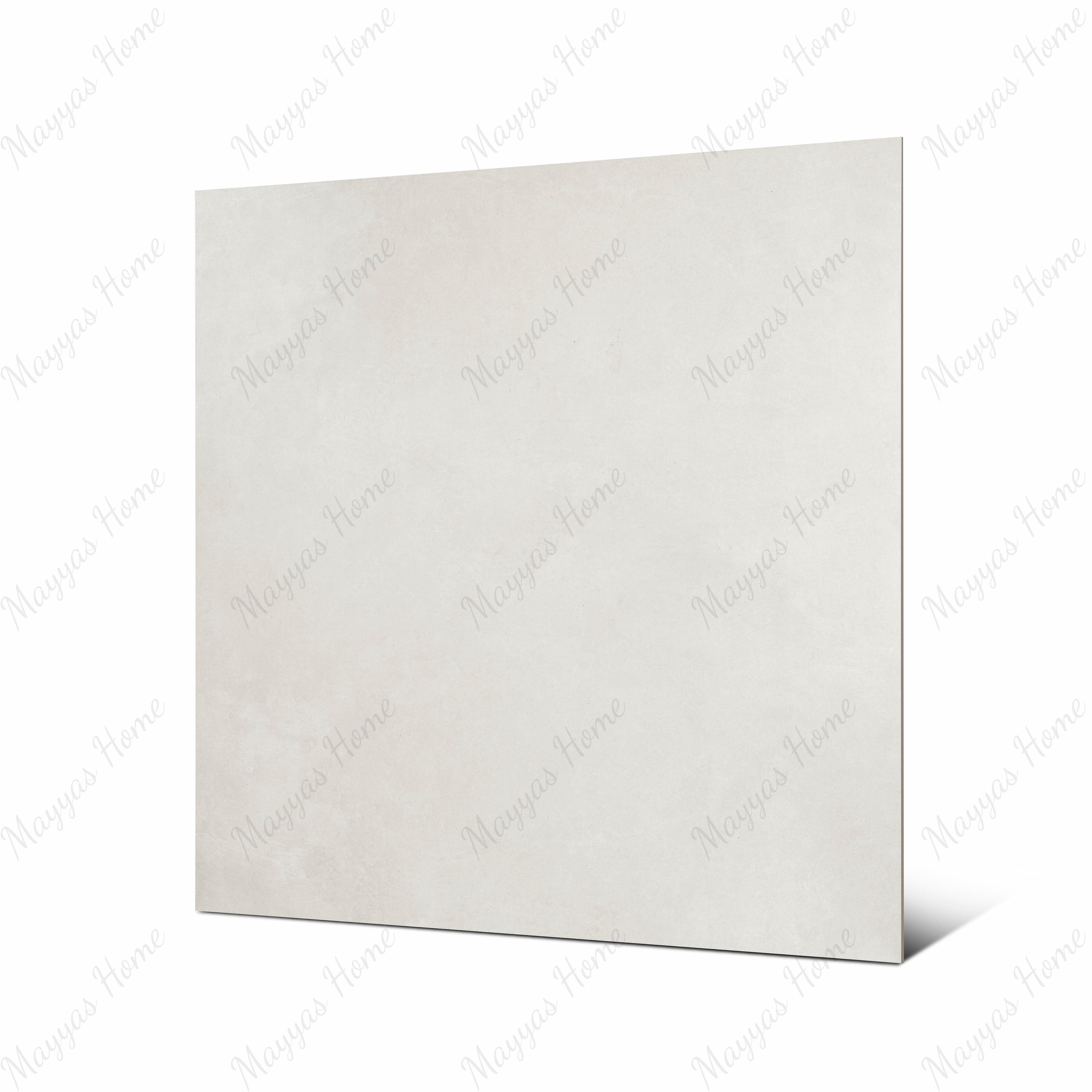 Azure Bianco 120x120cm matt porcelain tile. Bright white with soft azure tones, perfect for sleek, modern, and timeless interiors.