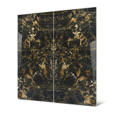 Black Gold 160x320cm 06mm – Book-Match Glossy Porcelain Tile