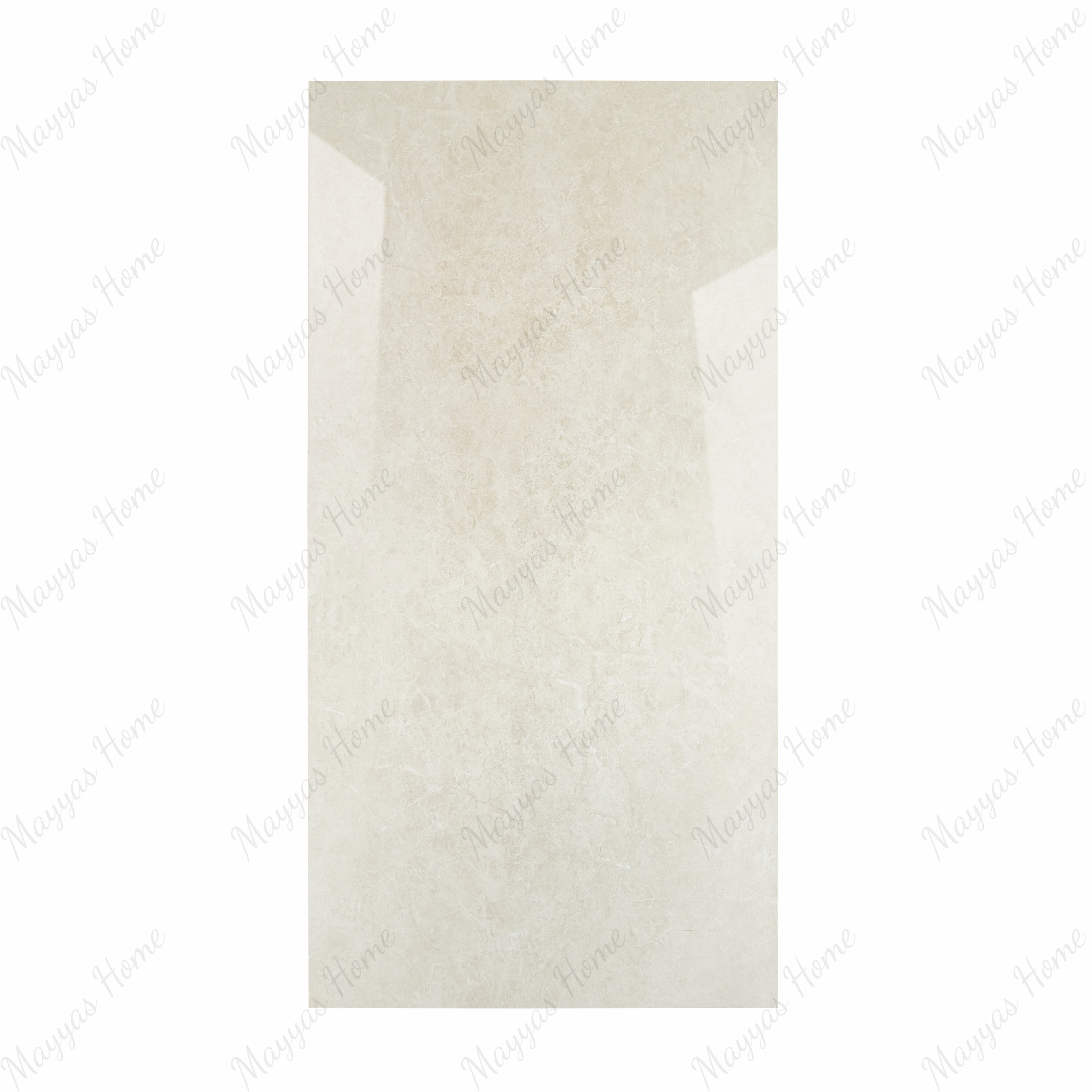 Bulgari Crema porcelain slab displayed on easel against luxury backdrop showing soft cream stone surface with subtle natural veining for UAE interior design