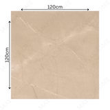 ARMANI BEIGE – 120x120cm glossy marble effect porcelain tile. Durable, elegant, and ideal for luxurious modern interiors and high-traffic spaces.