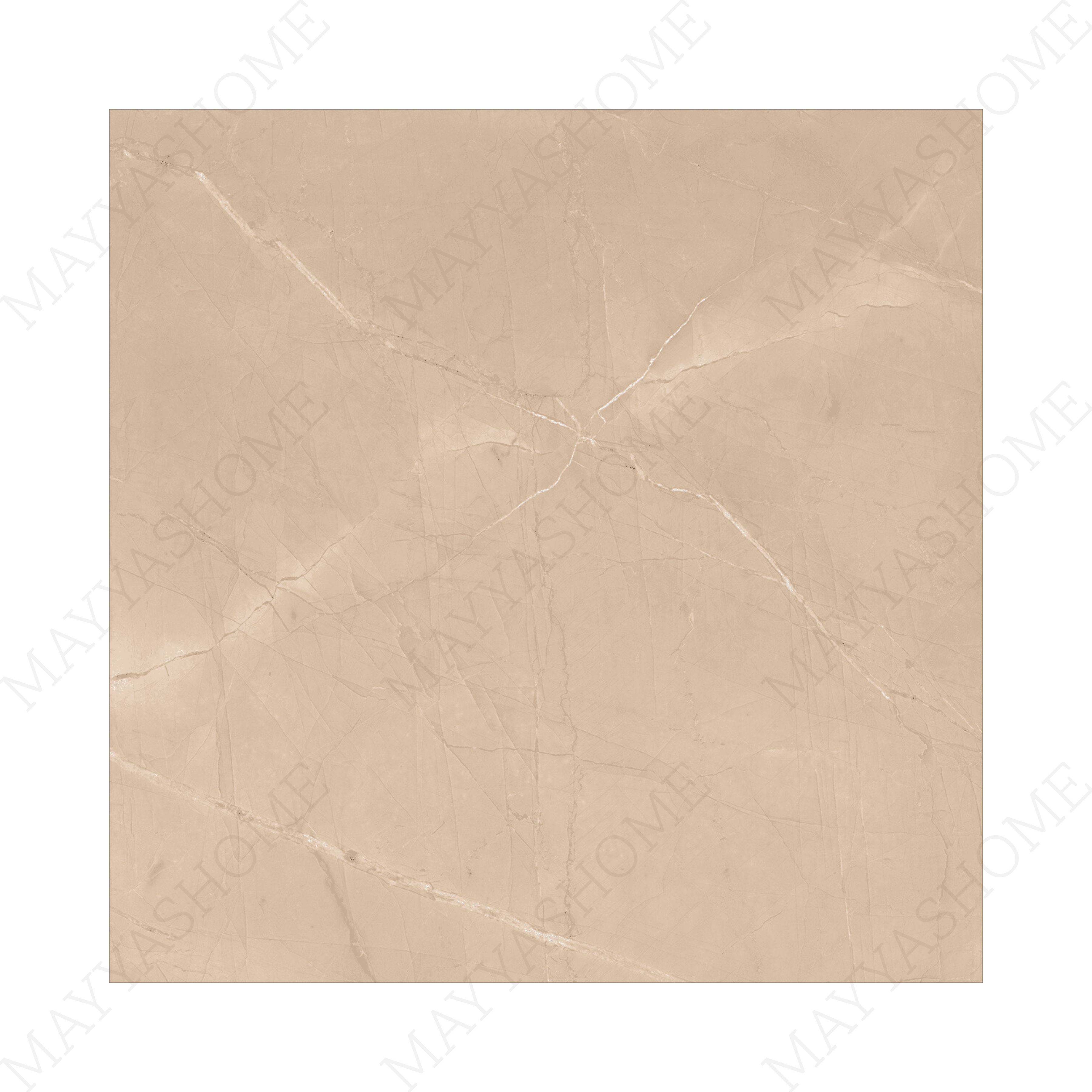 ARMANI BEIGE – 120x120cm glossy marble effect porcelain tile. Durable, elegant, and ideal for luxurious modern interiors and high-traffic spaces.