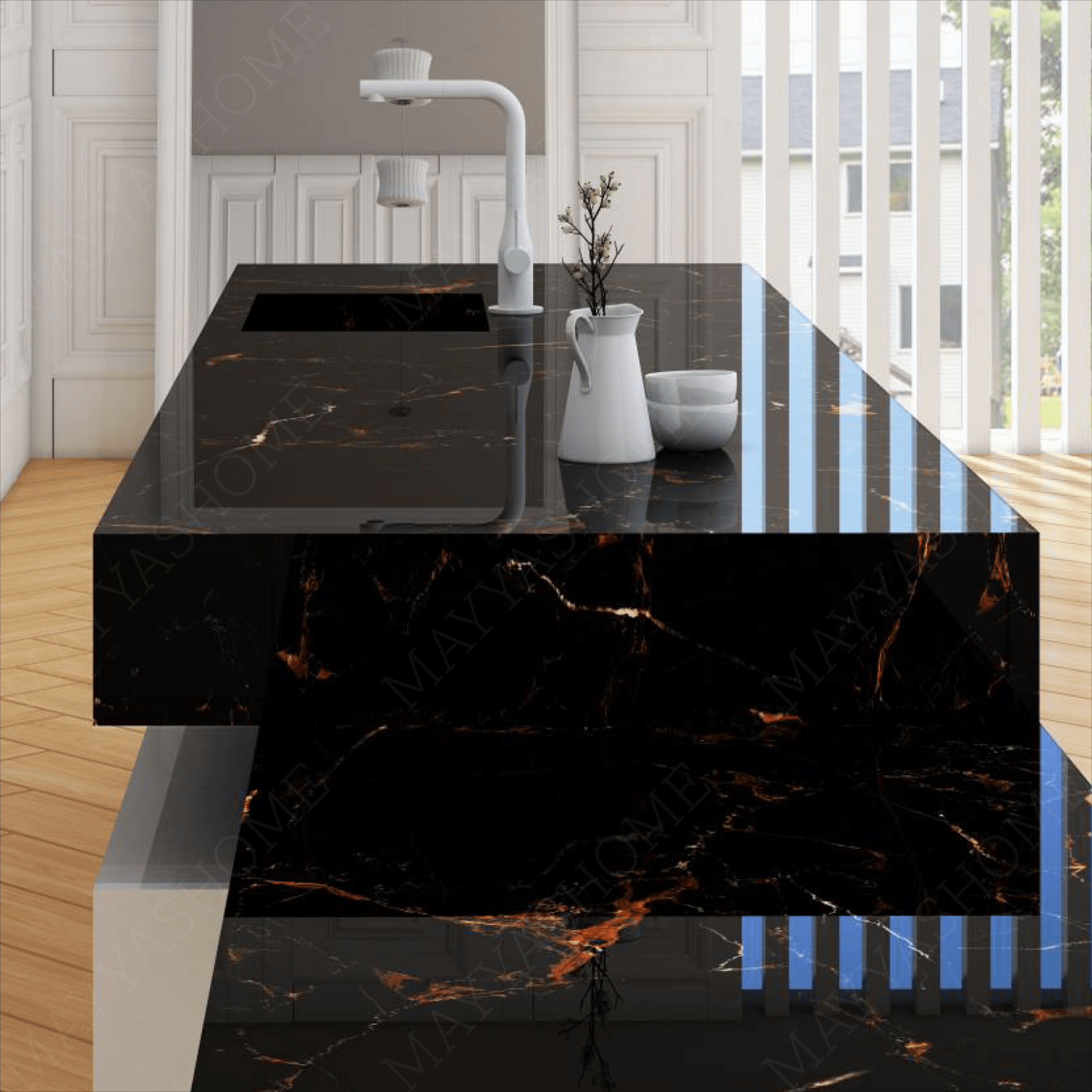 Add opulence to your space with luxurious stone look tiles in a radiant polished finish. Perfect for classic and modern designs with large format tiles.