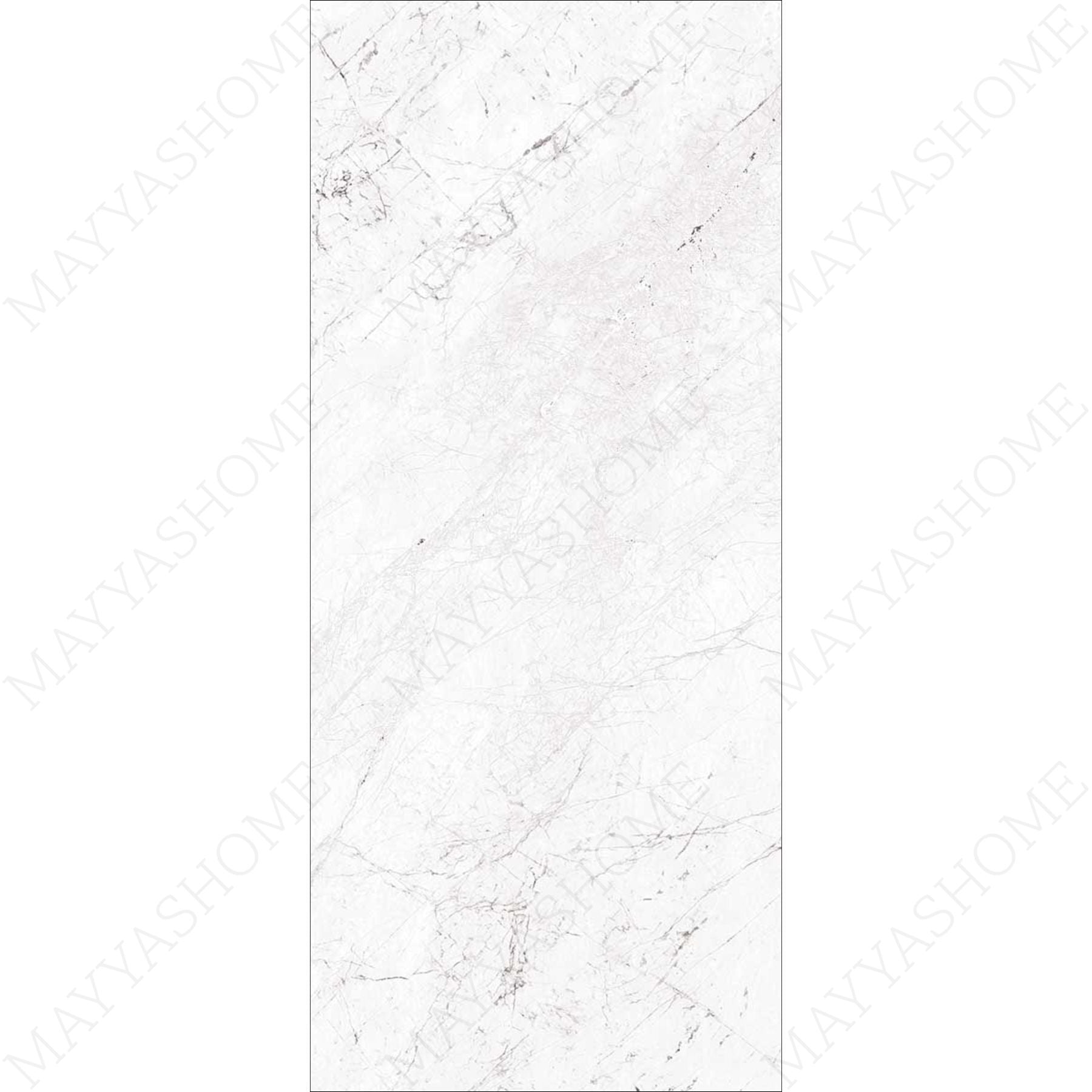Arabesque Bianco glossy porcelain slab 120×280cm 6mm thickness. Large-format luxury wall slab with polished finish for modern interiors and premium spaces.