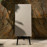 Arctic Frost porcelain tile 60x120cm with 9mm thickness, marble look finish, durable porcelain, ideal for floors and walls.