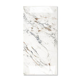 Aristo Statuario 80x160cm glossy porcelain tile, 09mm thick with bold marble veining. Elegant high-gloss finish, perfect for luxury interiors.