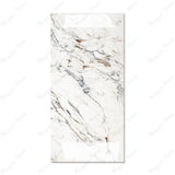 Aristo Statuario 80x160cm glossy porcelain tile, 09mm thick with bold marble veining. Elegant high-gloss finish, perfect for luxury interiors.
