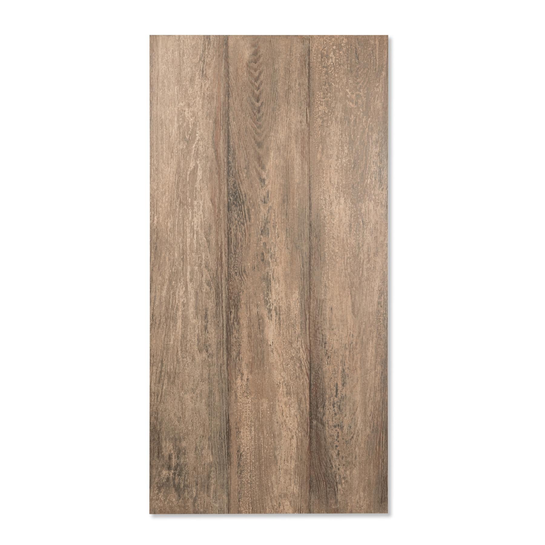 Artwood Brown 60x120cm wood-look porcelain tile with natural brown tones, durable 9mm thickness and modern finish for interiors.