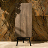 Artwood Brown 60x120cm wood-look porcelain tile with natural brown tones, durable 9mm thickness and modern finish for interiors.