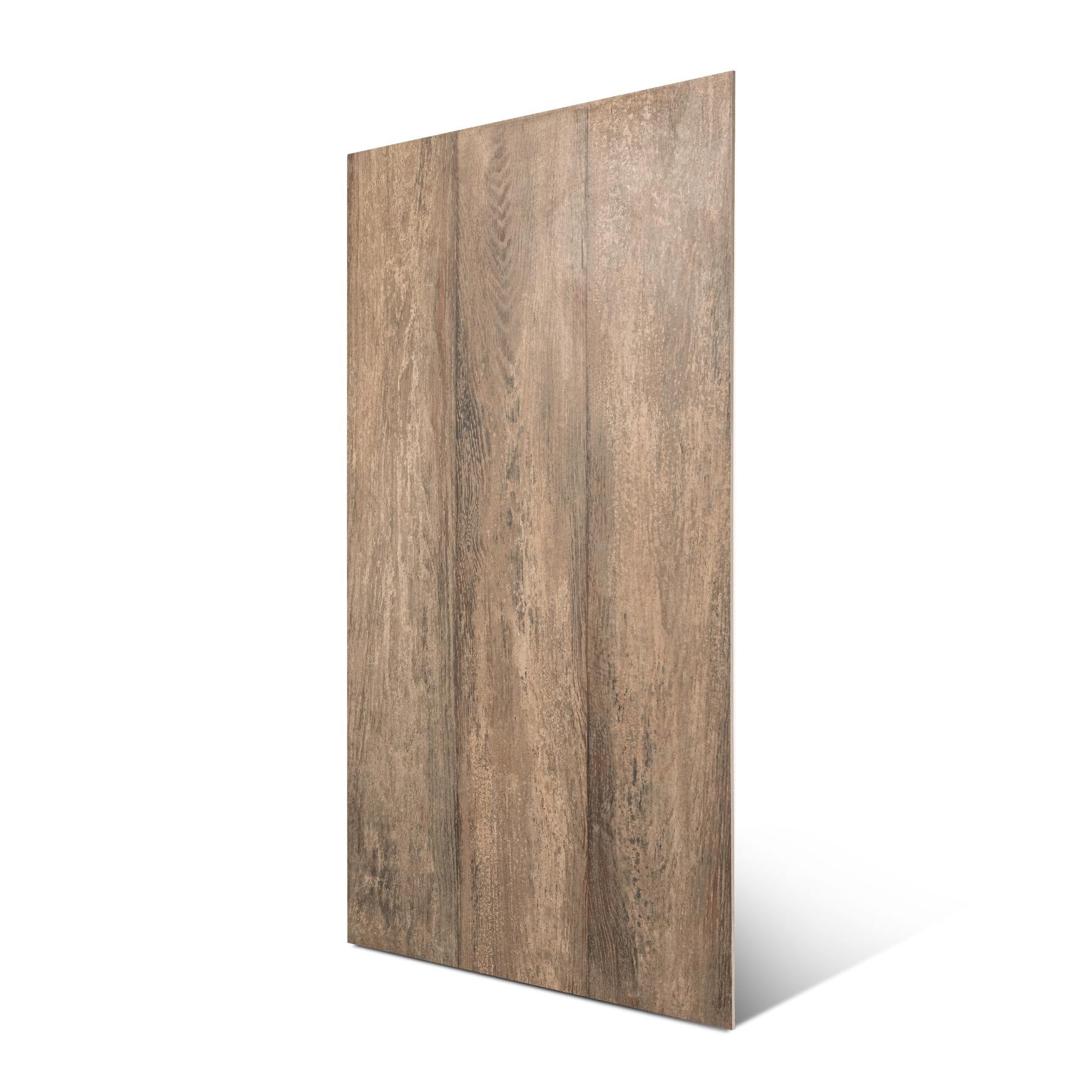 Artwood Brown 60x120cm wood-look porcelain tile with natural brown tones, durable 9mm thickness and modern finish for interiors.