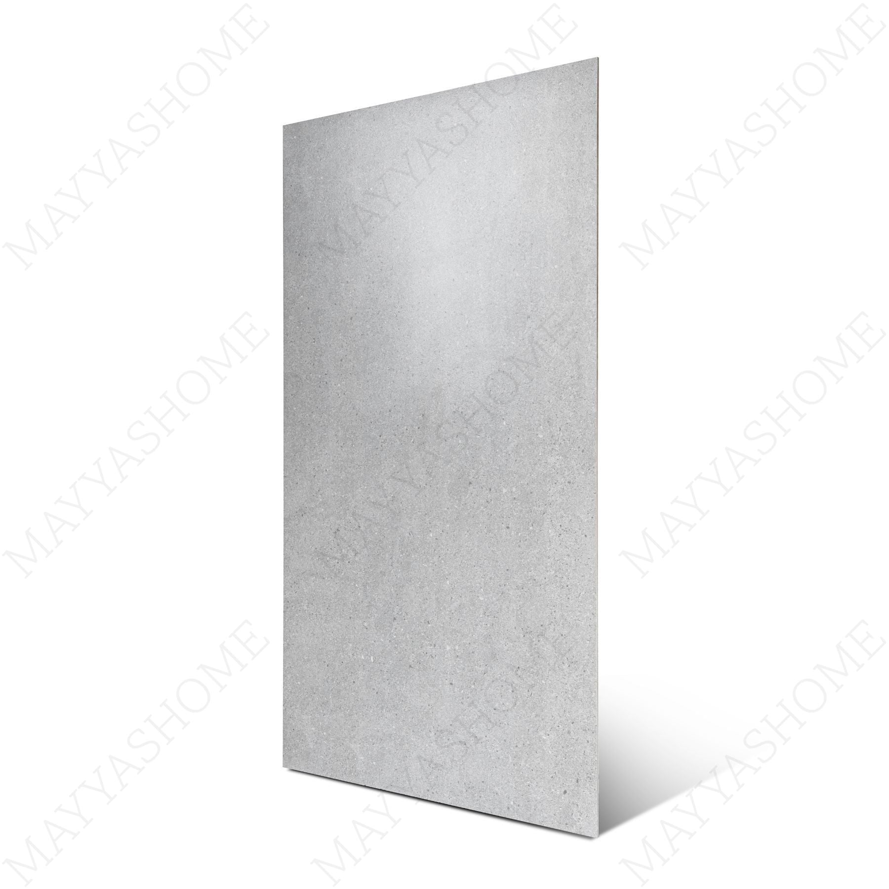 Aspen Grey porcelain tile in 60x120cm size featuring modern stone look, elegant grey tones and durable 9mm thickness for walls and floors.