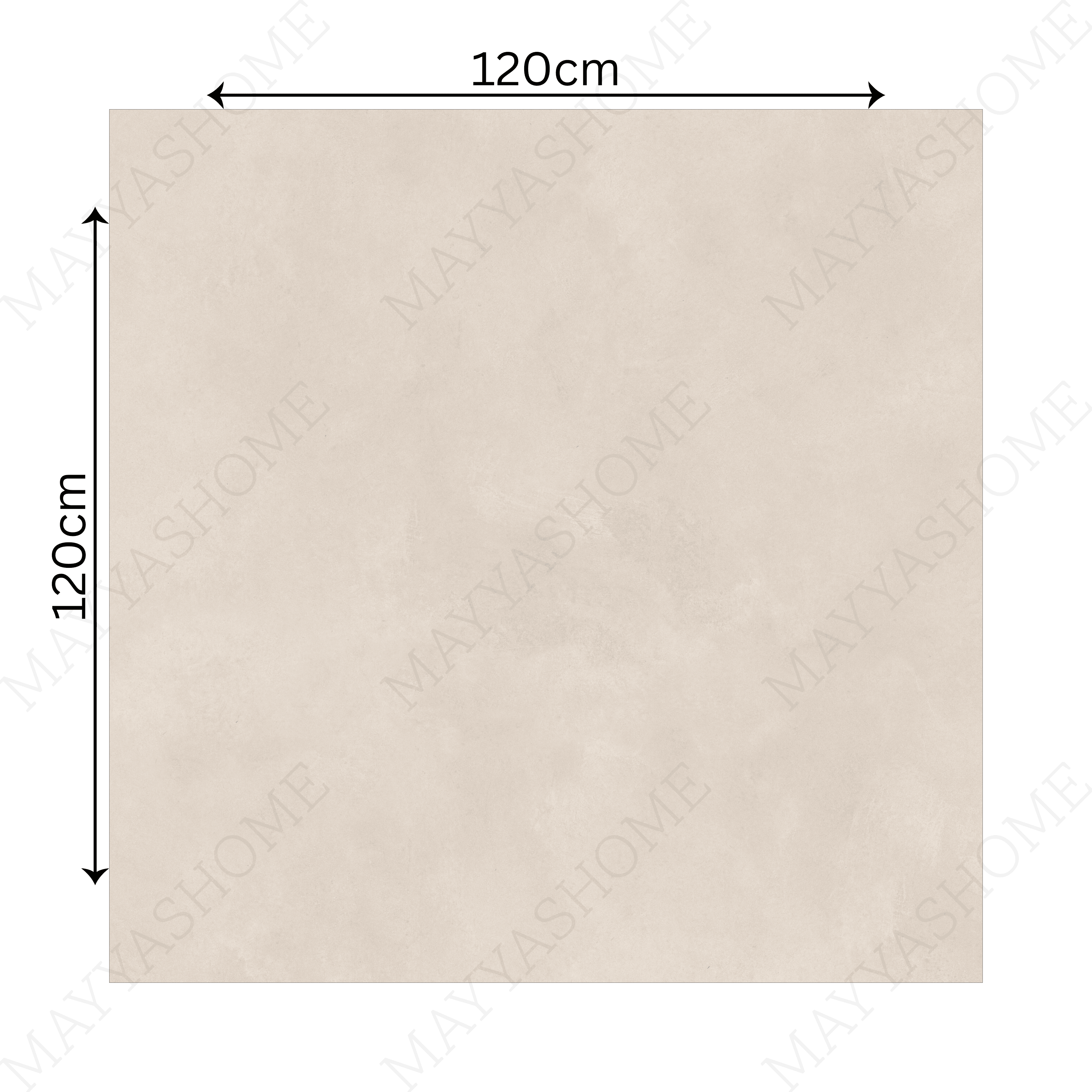 Azure Crema Lite 120x120cm matt porcelain tile with soft cream tones. Durable, elegant, and ideal for timeless modern interiors.