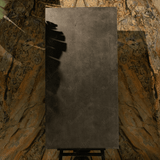 Azure Nero 80x160cm matt porcelain tile, 09mm thick with a bold dark tone. Durable and elegant, ideal for modern walls and floors.