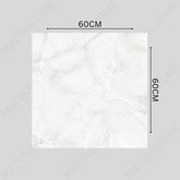 BELL ONYX BIANCO 60x60cm Glossy Porcelain Tile – 09MM White Onyx Look