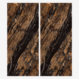 BLACK FOREST 120x278cm marble look tile with bold veining in a striking glossy finish. A premium large format tile for sophisticated interiors.