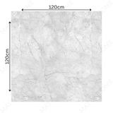 BRECCIA BIANCO – 120x120cm glossy porcelain tile with white Breccia marble design. A large format tile perfect for sleek, modern interiors.