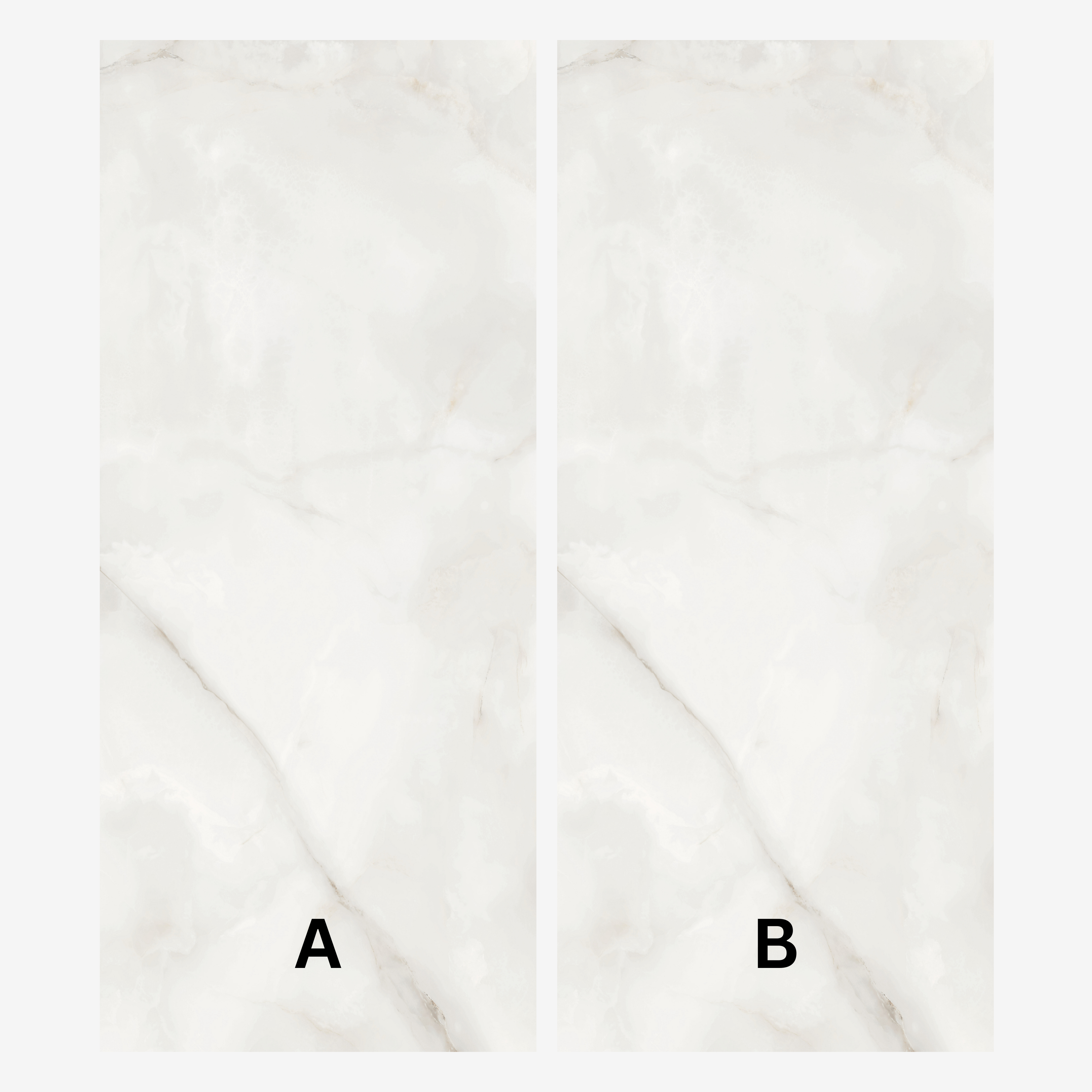 BRIELLE ONYX 120x278cm marble look tile with elegant veining in a refined glossy finish. A luxurious large format tile for modern interiors.