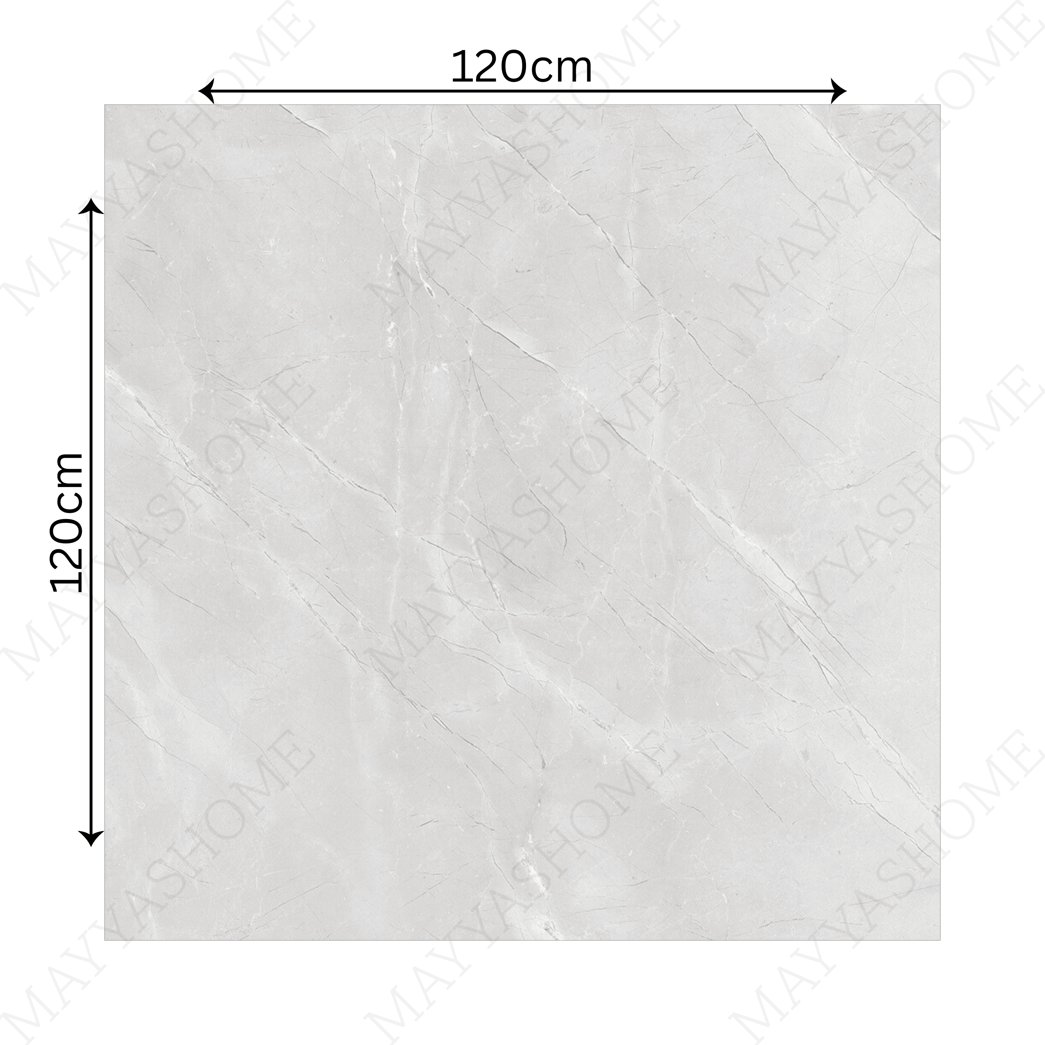 BURBERRY BIANCO – 120x120cm glossy porcelain tile with a soft white marble look. Premium large format surface for sophisticated modern interiors.