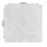 BURBERRY BIANCO – 120x120cm glossy porcelain tile with a soft white marble look. Premium large format surface for sophisticated modern interiors.