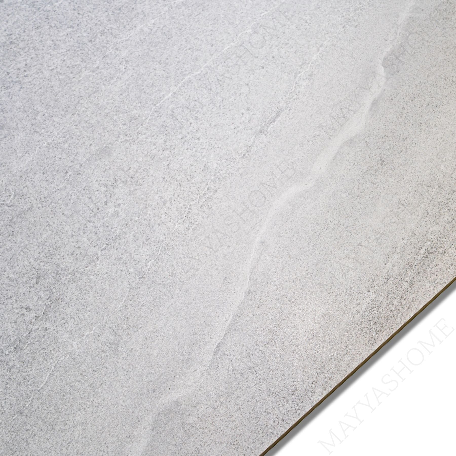 Basalt Silver Sicura porcelain tile 60×120cm with anti-slip stone finish, durable porcelain strength ideal for floors and wet areas.