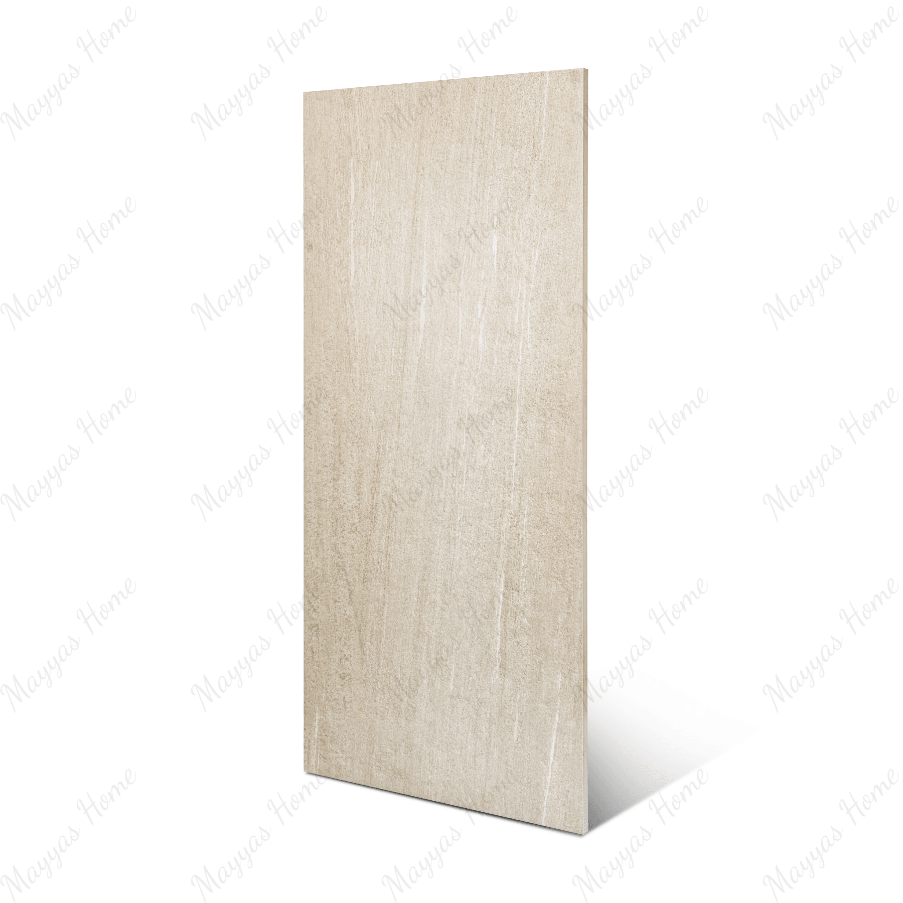 Bergstone Beige porcelain tile 60x120cm 2mm thickness, beige stone look design, durable porcelain tile for modern floors and walls.