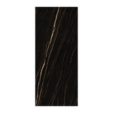 Black Gold matt porcelain slab 120x280cm, 6mm thick, featuring a bold black and gold stone look for premium floors, walls and contemporary interiors.