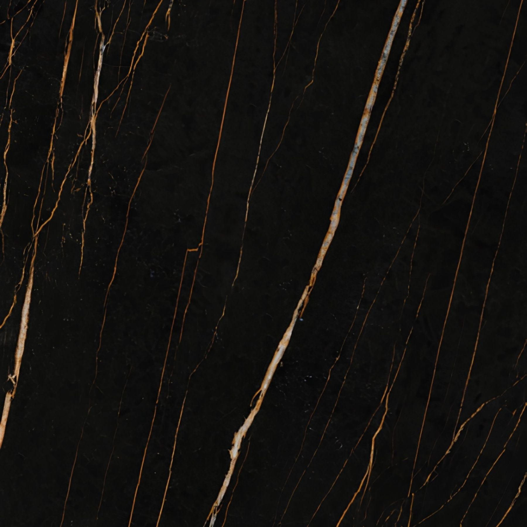 Black Gold matt porcelain slab 120x280cm, 6mm thick, featuring a bold black and gold stone look for premium floors, walls and contemporary interiors.