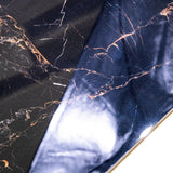 Black Wonder glossy marble effect porcelain tile 60x120cm with 9mm thickness features deep black base and polished luxury finish.