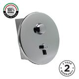 Built-in timed shower mixer tap with 15–25 second push-button control, installation box and anti-vandal protection. Ideal for UAE commercial, hospitality and public shower facilities.