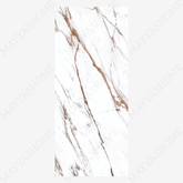 CALACUTTA BORGHINI 120x278cm marble look tile with stunning veining in a sleek glossy finish. A premium large format tile for luxurious interiors.
